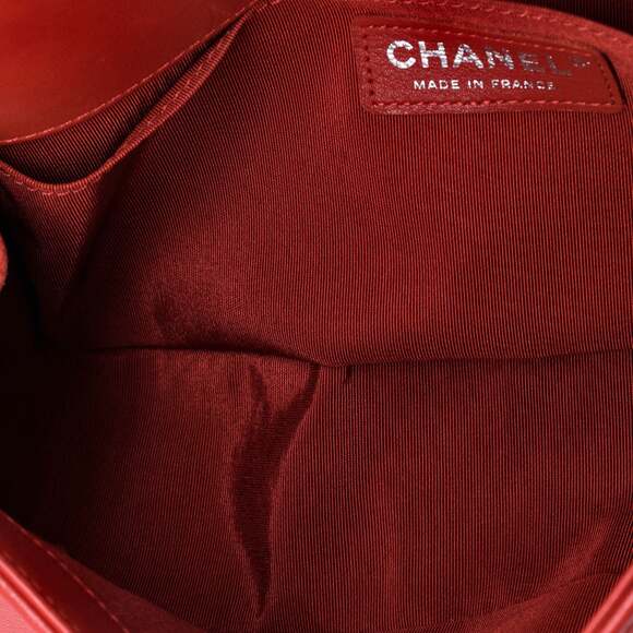 Chanel Boy Flap Bag Chevron Lambskin #237932C26B - Picture 5 of 7